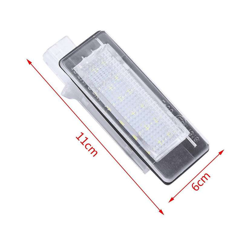 2x Car Led License Plate Lights for Renault Espace Mk4