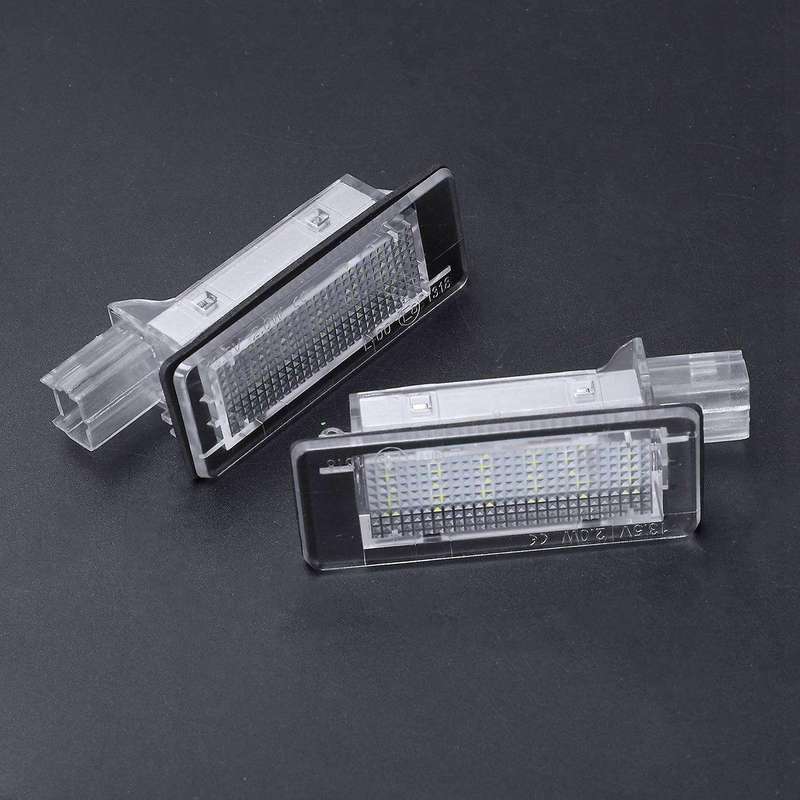 2x Car Led License Plate Lights for Renault Espace Mk4