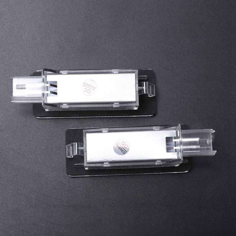 2x Car Led License Plate Lights for Renault Espace Mk4