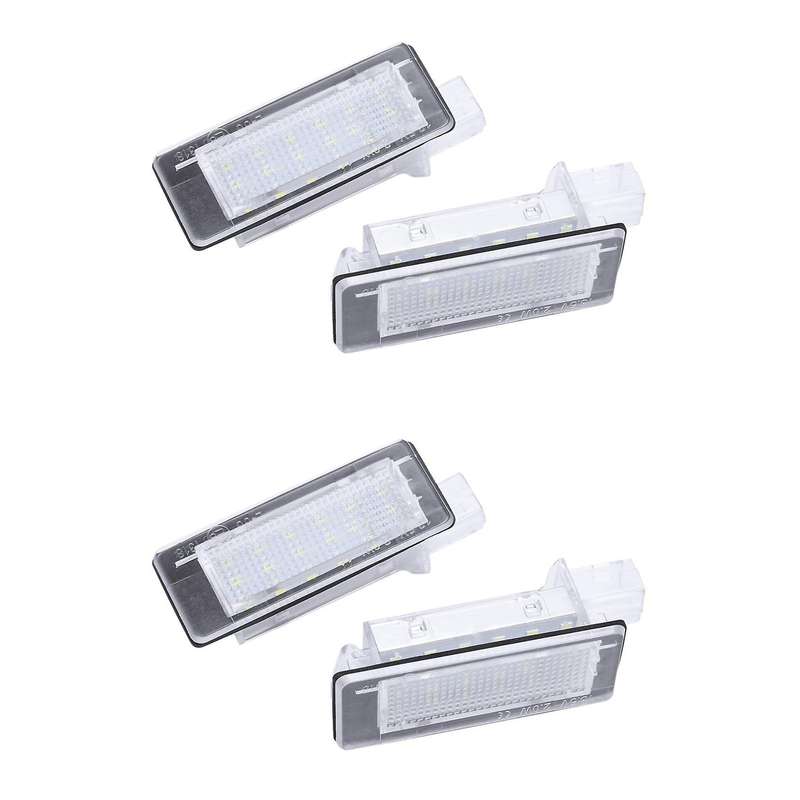 2x Car Led License Plate Lights for Renault Espace Mk4