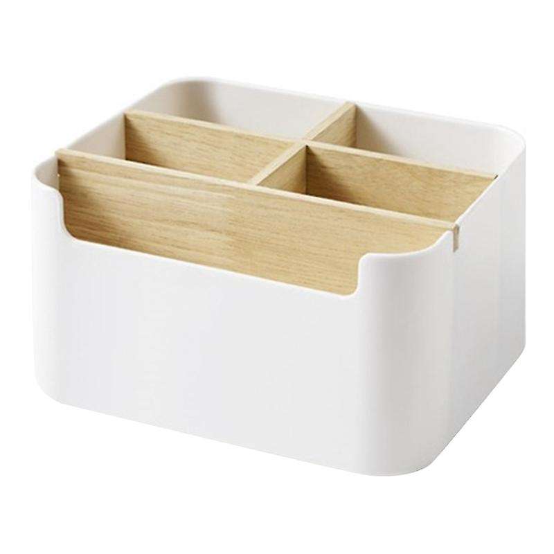Remote Control Holder Desktop Makeup Organizer 5-compartment Box