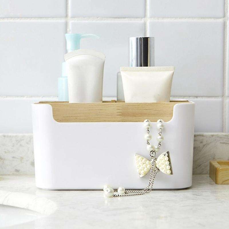 Remote Control Holder Desktop Makeup Organizer 5-compartment Box