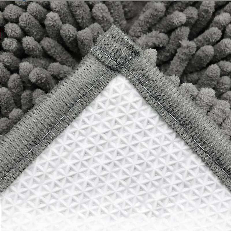 Chenille Bath Rugs Extra Fluffy Bathroom Rug Mat Non Slip Plush B