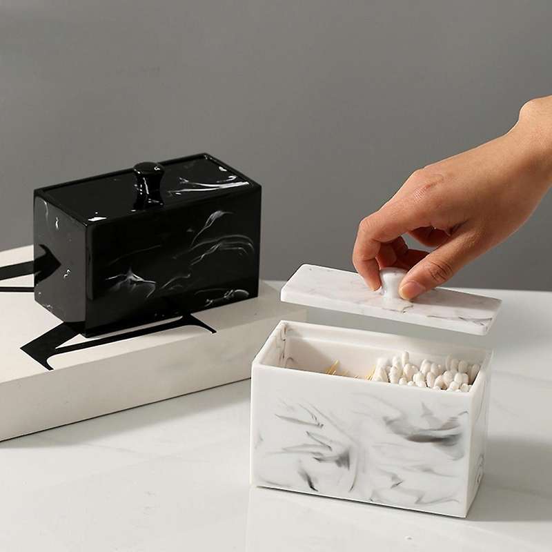 Marble Texture Resin Toothpick Holder Portable Toothpick Container 1