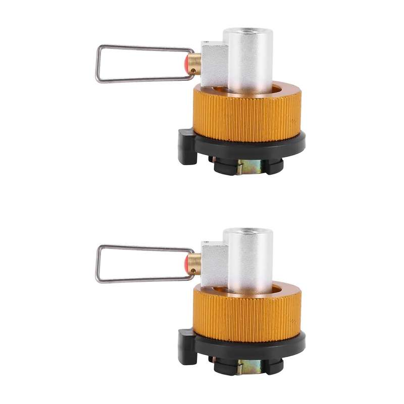 2x Conversion Adapter Camping Gas Stove Adaptor Shifter Refill