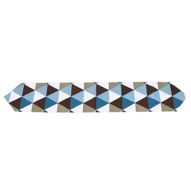 2x Modern Geometric Triangle-pattern Table Runner - Polyester Fabric