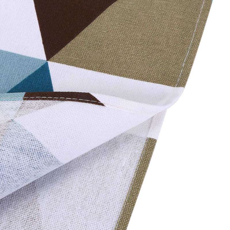 2x Modern Geometric Triangle-pattern Table Runner - Polyester Fabric