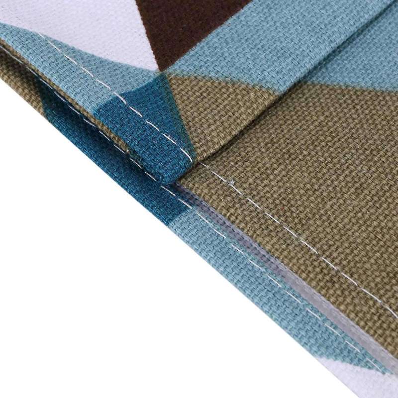 2x Modern Geometric Triangle-pattern Table Runner - Polyester Fabric