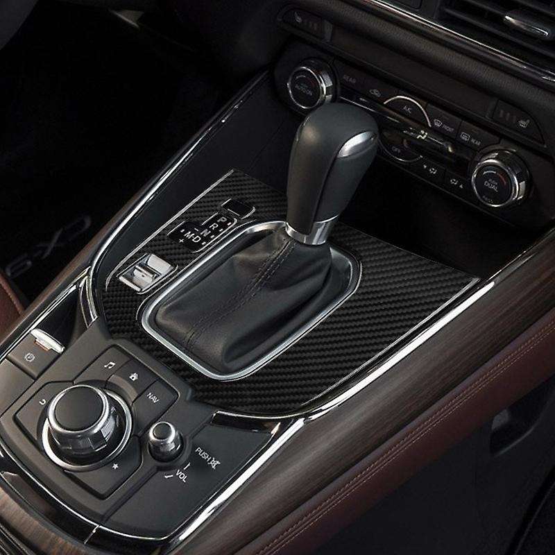 Auto Carbon Fiber Central Gear Panel Control Panel Decal Car Left