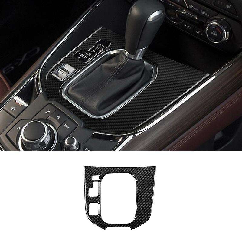 Auto Carbon Fiber Central Gear Panel Control Panel Decal Car Left