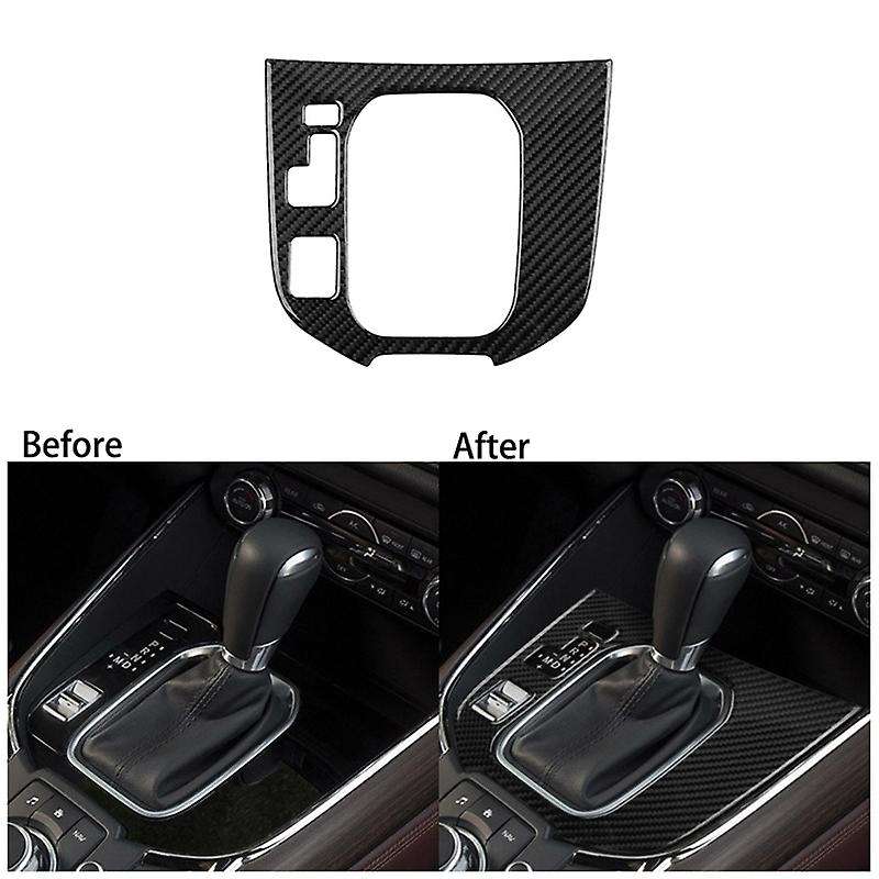 Auto Carbon Fiber Central Gear Panel Control Panel Decal Car Left