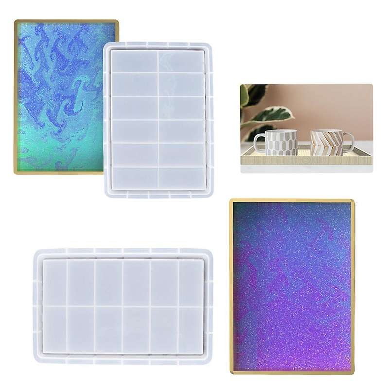 Rectangle Tray Epoxy Resin Mold Fruit Plate Board Tea Cup(l)