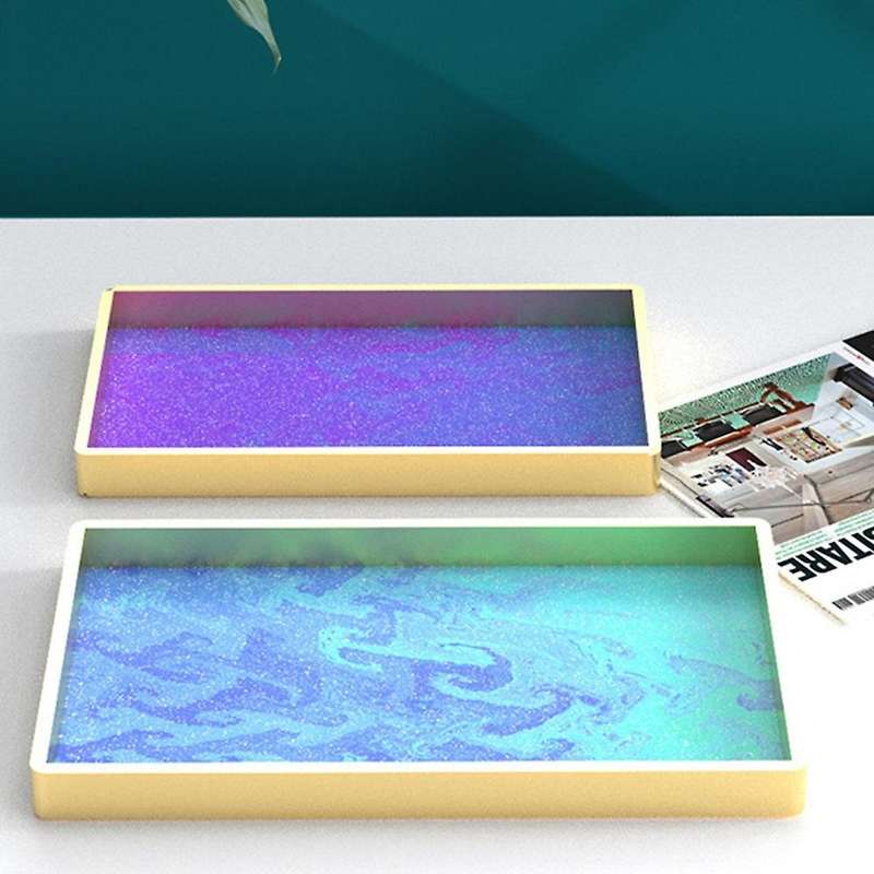 Rectangle Tray Epoxy Resin Mold Fruit Plate Board Tea Cup(l)