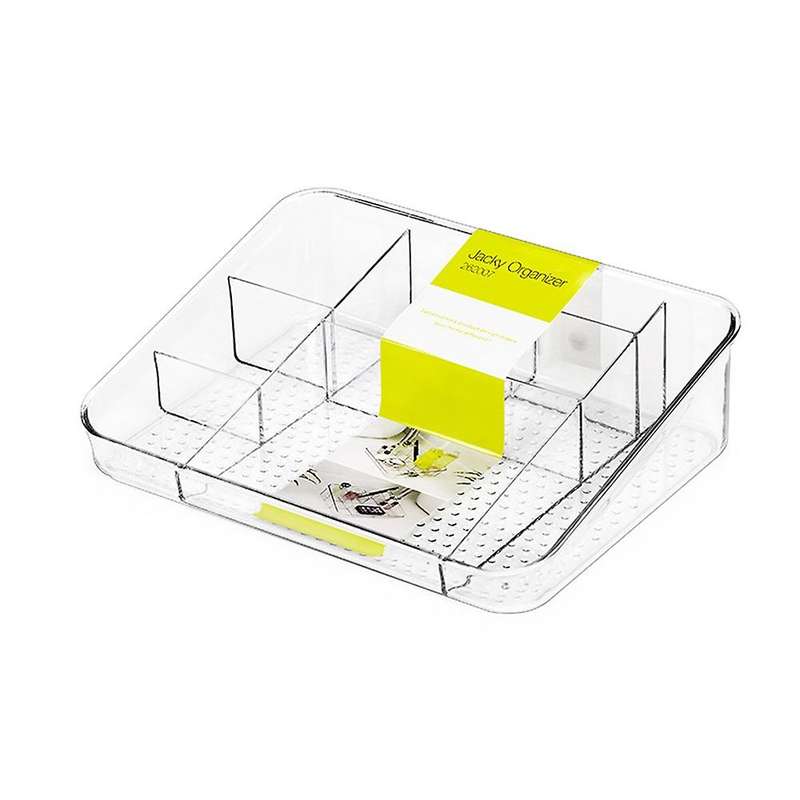 Desktop Plastic Makeup Organiser with 8 Compartments for Bathroom