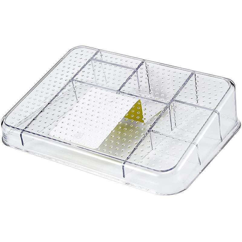 Desktop Plastic Makeup Organiser with 8 Compartments for Bathroom