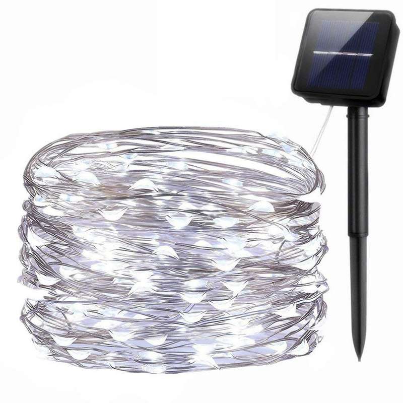 Solar String Lights, 10m 100led Outdoor String Lights(white)