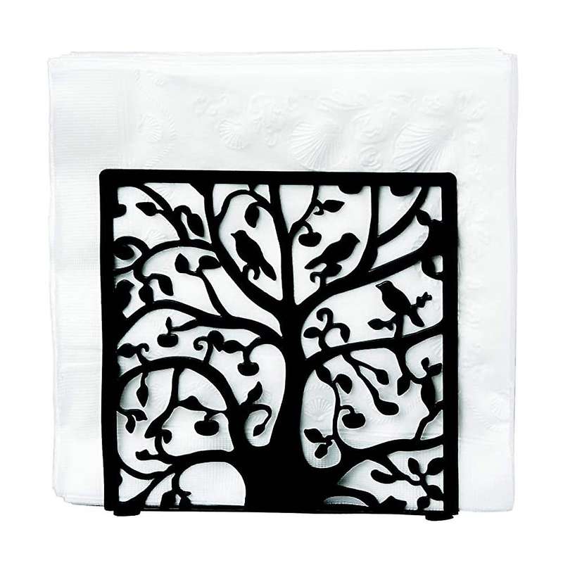 Metal Table Top Napkin Holder - Black Table Paper Napkin Dispenser