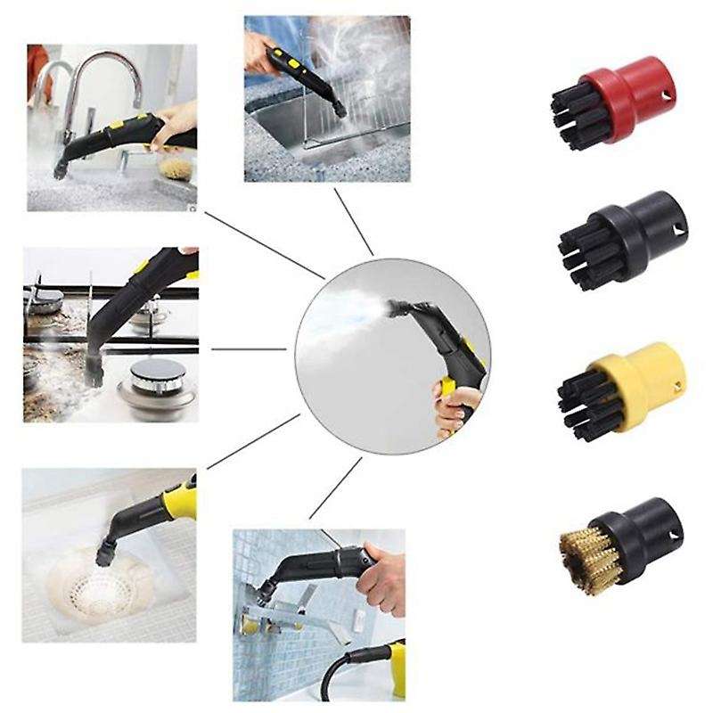 For Karcher Sc2 Sc3 Sc4 Ctk10 Ctk20 Window Nozzle Scraper Round Brush