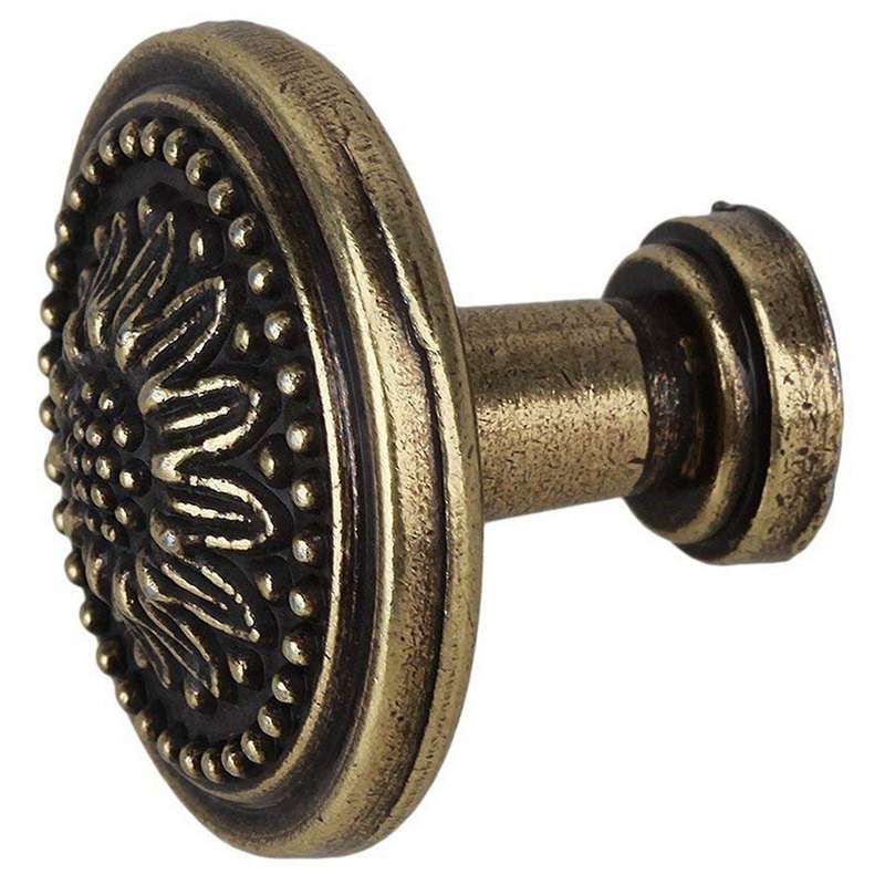 10pack Antique Bronze Flower Round Kitchen Cabinet Door Drawer Handle