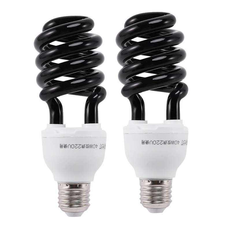 2x E27 40w Uv Lamp 220v Shape:spiral Wattage Voltage:40w 220v