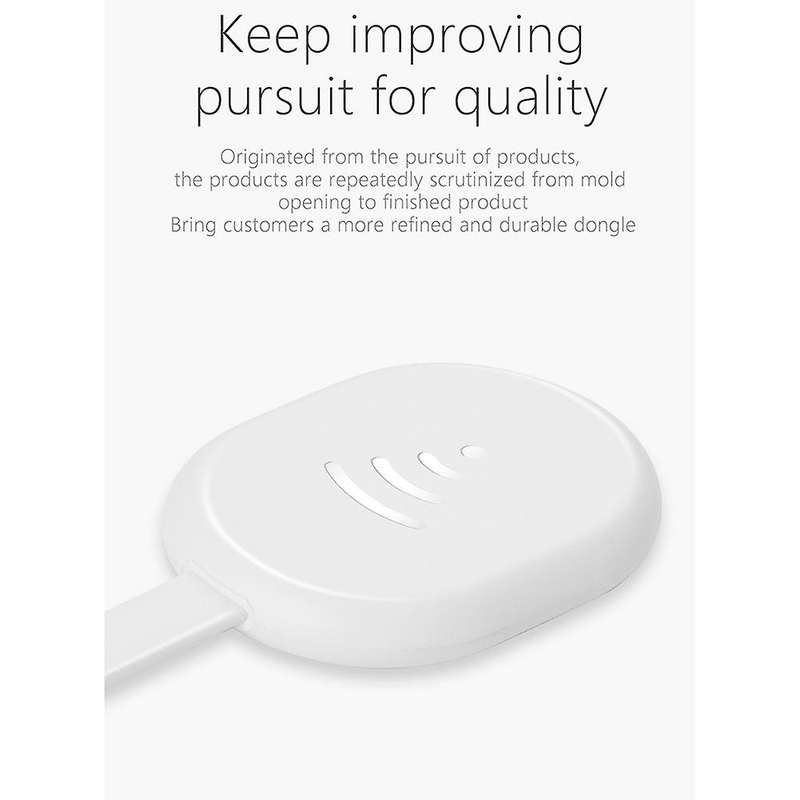 E38 Tv Stick Adapter Wifi Display Dongle Receiver for Miracast-white