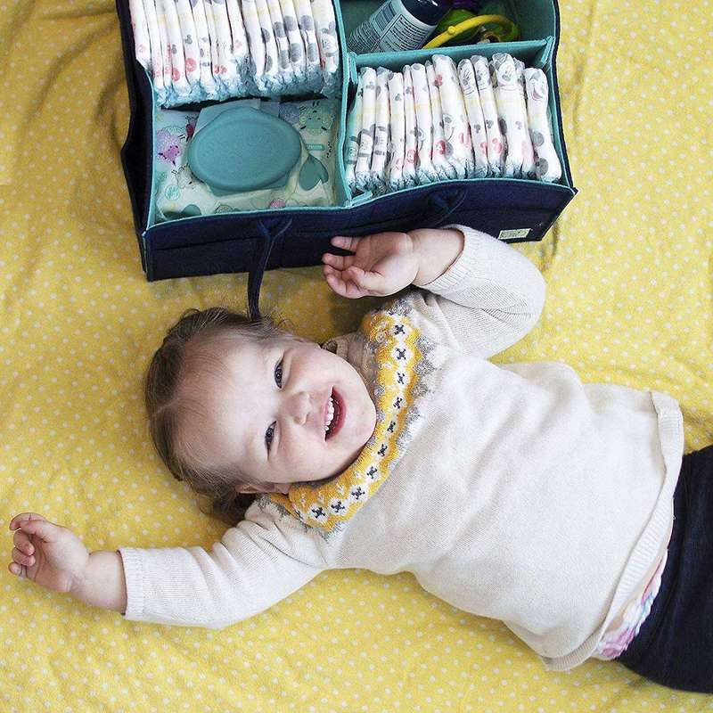 Baby Diaper Caddy Organizer for Changing Table, Car, Bathroom