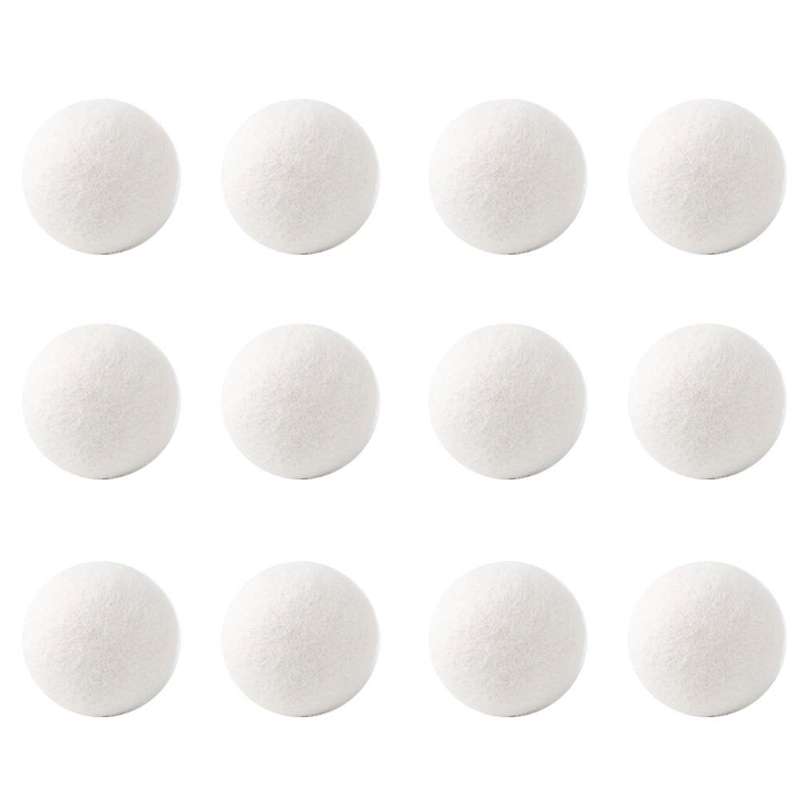 12-pack 6cm 100% Premium Wool Dryer Balls ,handmade,eco-friendly