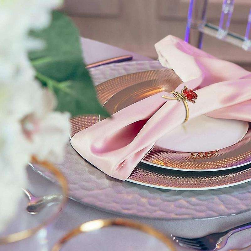 6 Pcs Napkin Rings Delicate Table Decors for Christmas Holiday