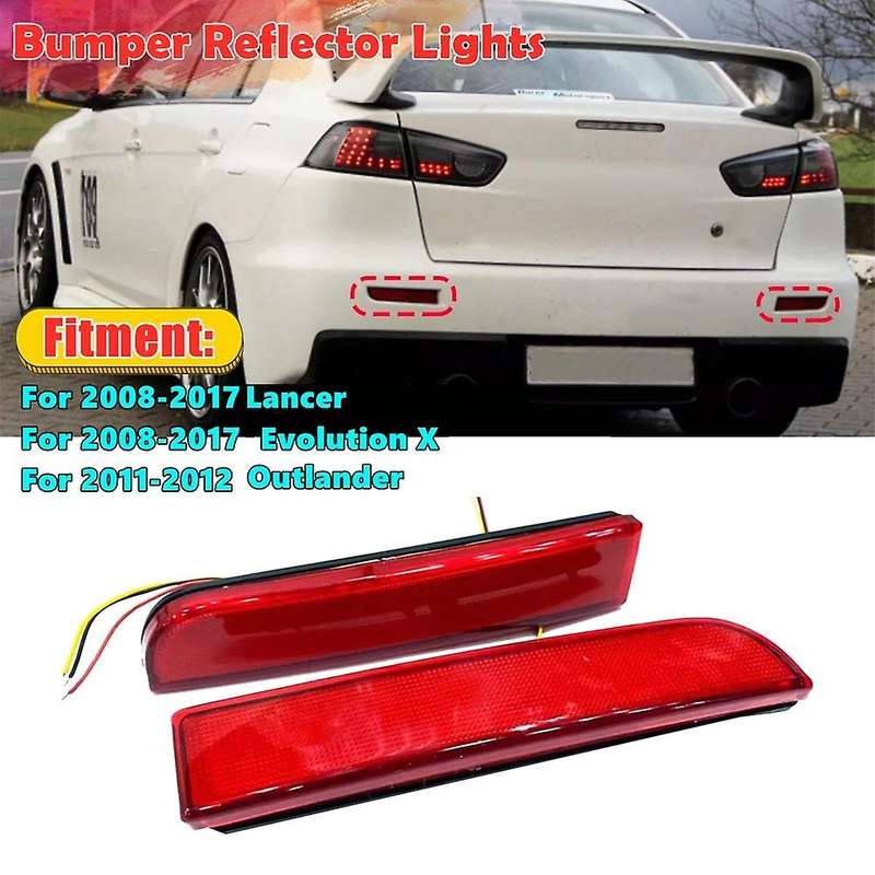 Car Rear Bumper Reflector Led Tail Brake Stop Light for Mitsubishi