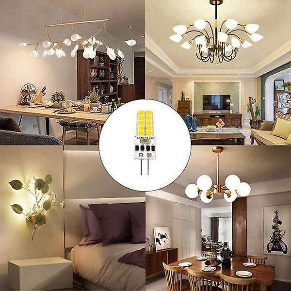 8pcs Ac/dc12v-24v 3w Led G4 Light Replace 30w Halogen Lamp,cool White