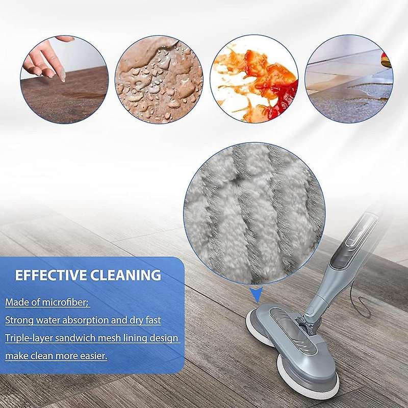 4 Pack Mop Pads for Shark S7000 Series, S7000 S7000amz S7001 S7001tgt