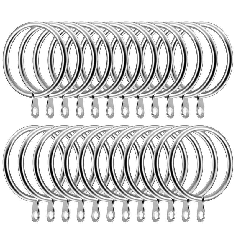 24pack Iron Curtain Rings 45mm Internal Diameter Large Curtain Rings