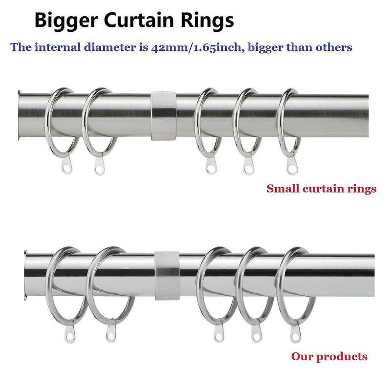 24pack Iron Curtain Rings 45mm Internal Diameter Large Curtain Rings