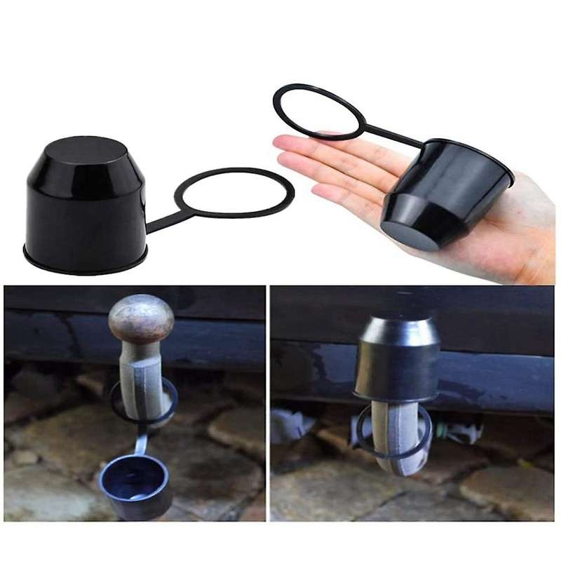 6pcs Trailer Ball Cover with Snap Ring for Trucks Rvs Suvs Cars