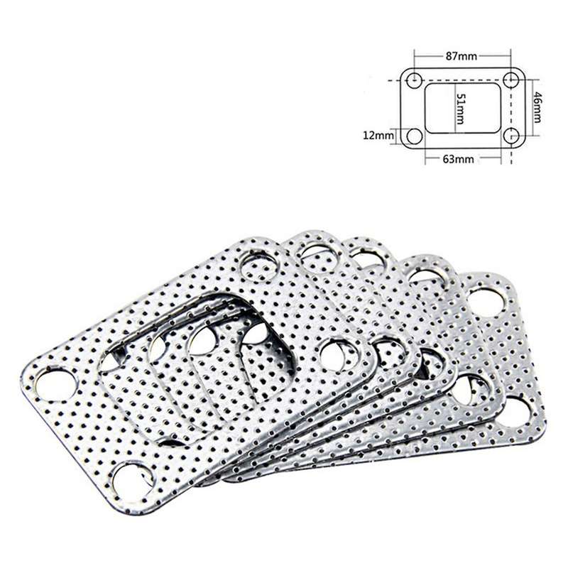 Set Of 5 Tablets Turbocharger Gasket Gasket Downpipe Combo Kit