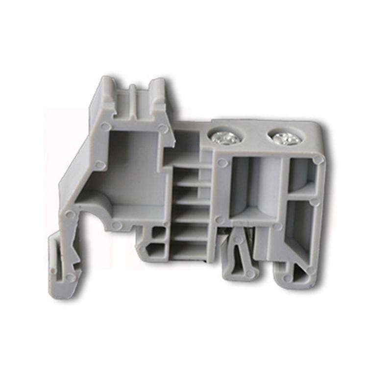 E/uk Din Rail Terminal Blocks End Stopper Bracket Grey(pack Of 100)