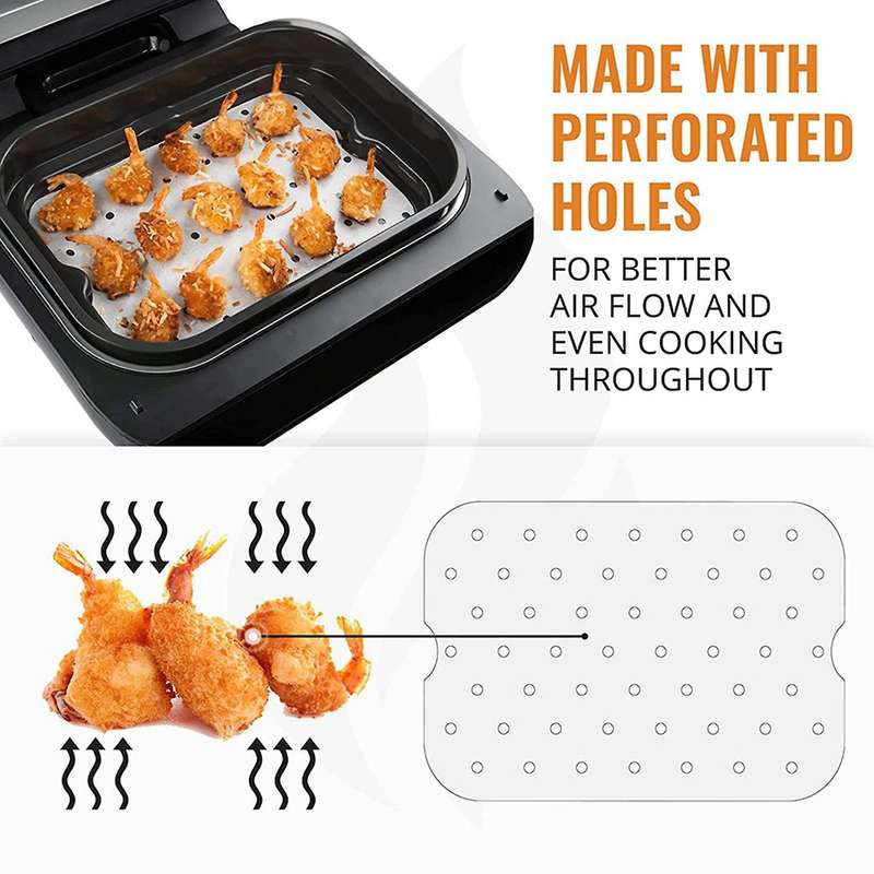 2x Air Fryer Parchment Paper Liners for Ninja Foodi Xl Smart Fg551