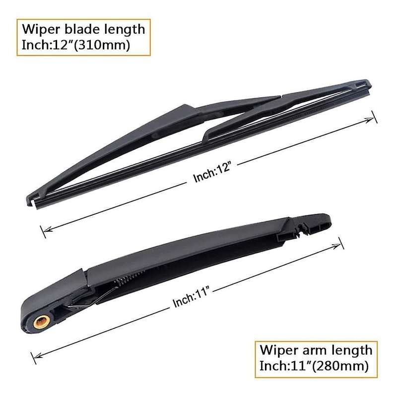 2x 28780-jm00a Rear Windshield Wiper Arm Blade Set for Nissan Qashqai