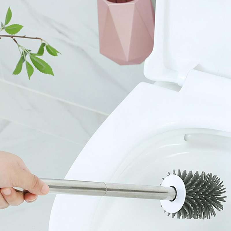 Tpr Silicone Toilet Head Wall-mounted Nordic Brush Champagne Gold