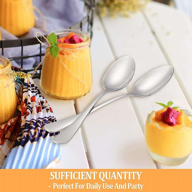 16 Pcs Teaspoons Set,stainless Steel Durable Spoons, for Home,kitchen
