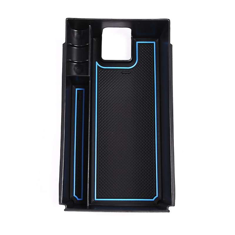Car Central Control Armrest Box Storage Box Organizer Holder(blue)