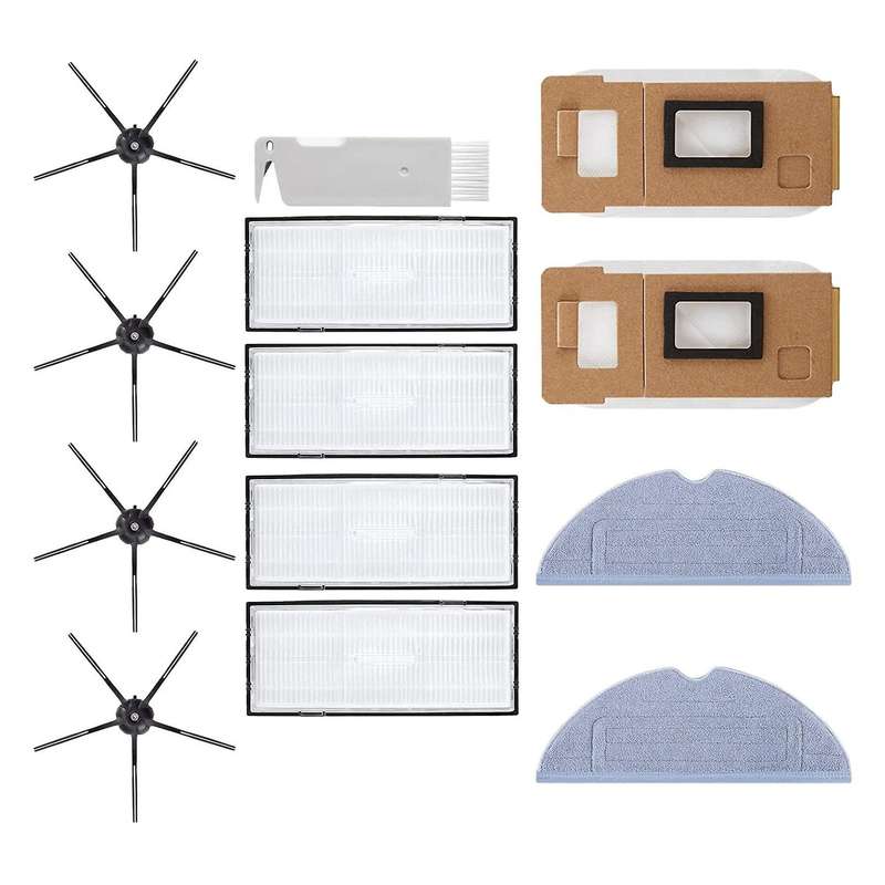 Hepa Filter Side Brush Mop Dust Bag for Xiaomi Roborock S7 T7s Robot