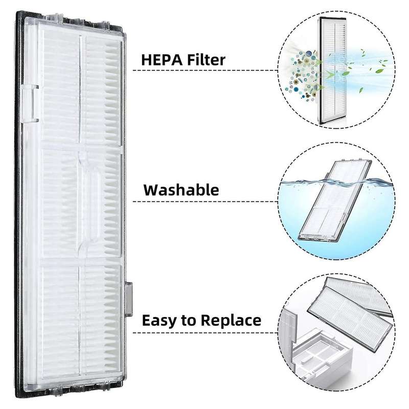 Hepa Filter Side Brush Mop Dust Bag for Xiaomi Roborock S7 T7s Robot