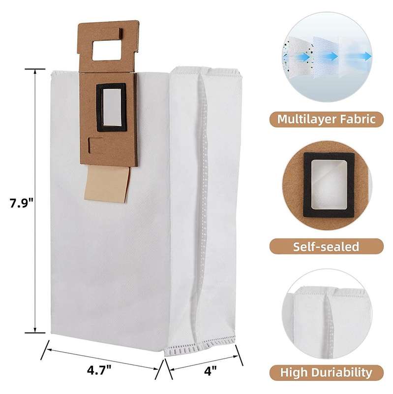 Hepa Filter Side Brush Mop Dust Bag for Xiaomi Roborock S7 T7s Robot