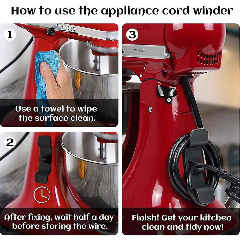 Mixer Sliding Mat with 4pcs Winder for Kitchenaid Mixer