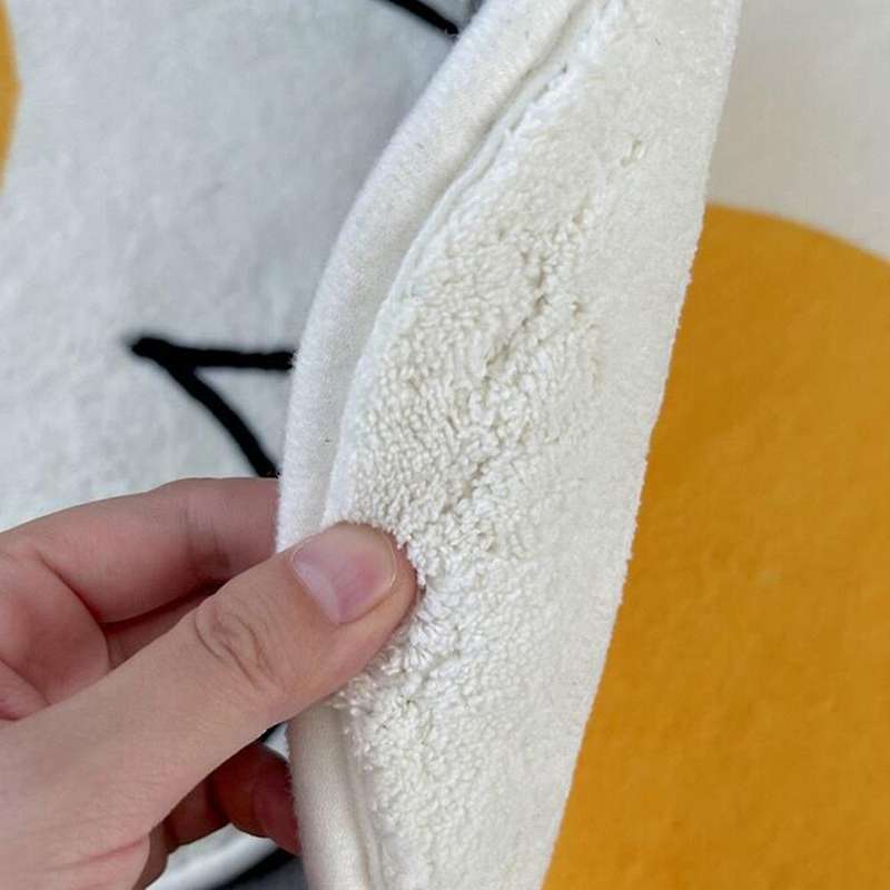 Imitation Cashmere Poached Egg Floor Mats Living Room Non-slip Carpet