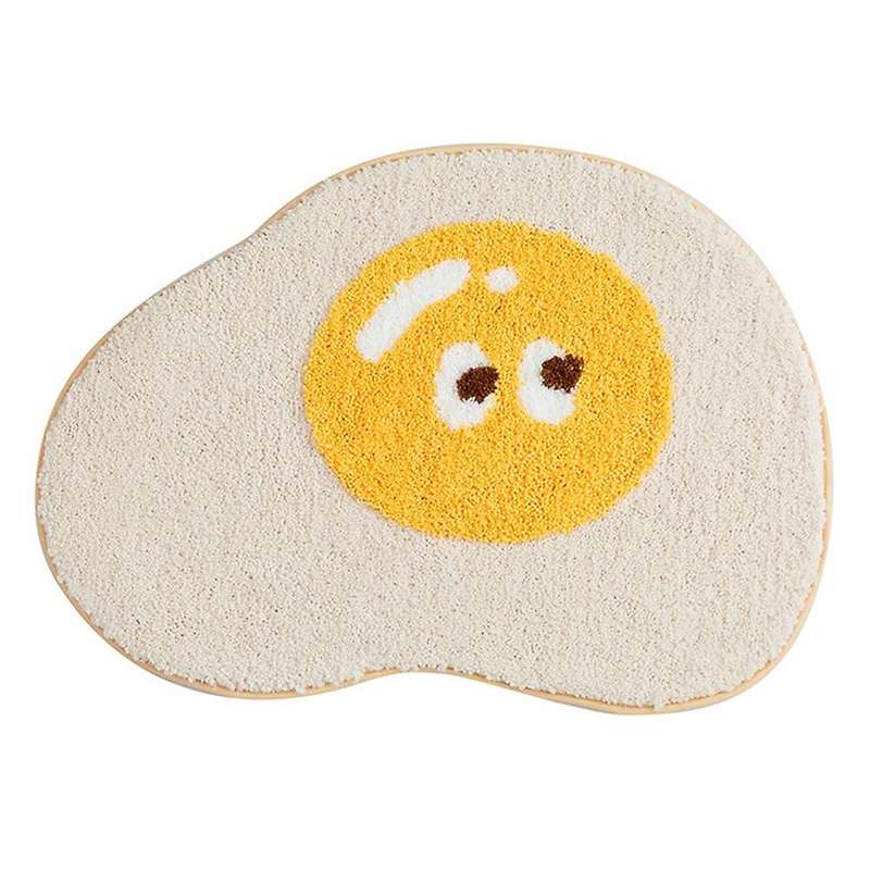 Imitation Cashmere Poached Egg Floor Mats Living Room Non-slip Carpet