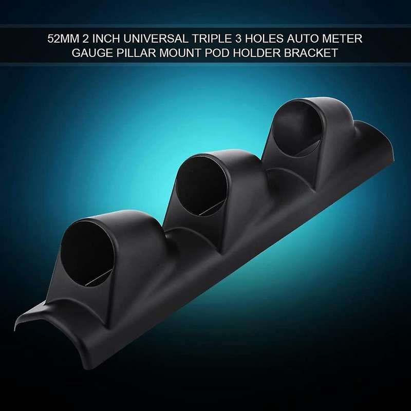Universal 52mm 2 Inch Pod Holder Bracket Cover for Car (triple Holes)