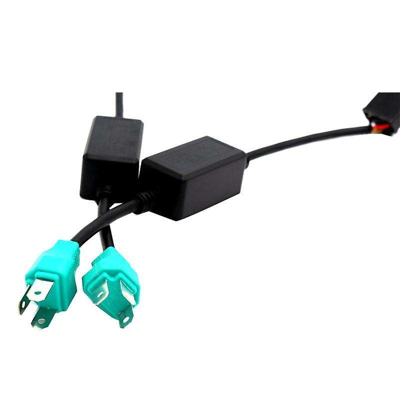 2pcs H4 Anti Flicker Harness Error Free Decoders Led Headlight