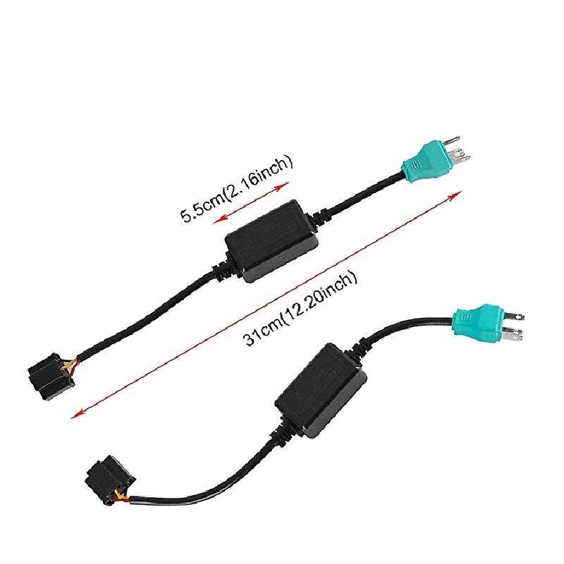 2pcs H4 Anti Flicker Harness Error Free Decoders Led Headlight
